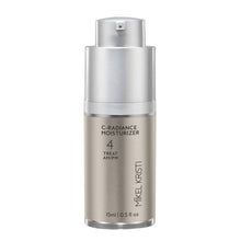 Load image into Gallery viewer, C Radiance Moisturizer 15ml open airless pump bottle by Mikel Kristi Skincare
